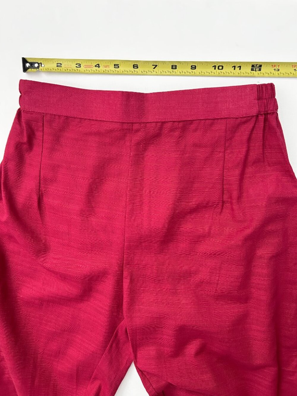 Sana Safinaz Cranberry 100% Cotton Pull-On Pants Women's Medium Relaxed Casual - Picture 3 of 7